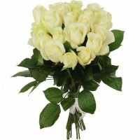 9 белых роз (40–50 см)