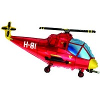 Вертолет красный